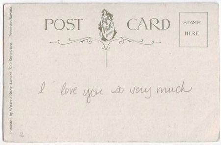 because (postcard); but I can love multiple things at the same time!
