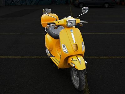 Vespa Bike in Little Italy, Ottawa,ON