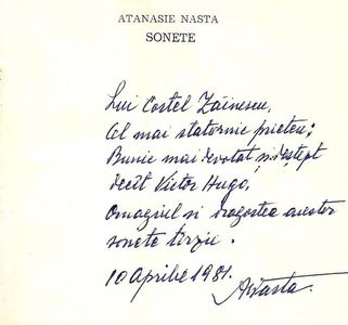 Dedicatia autorului