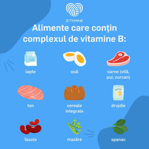 Alimente care conțin complexul de vitamina B: