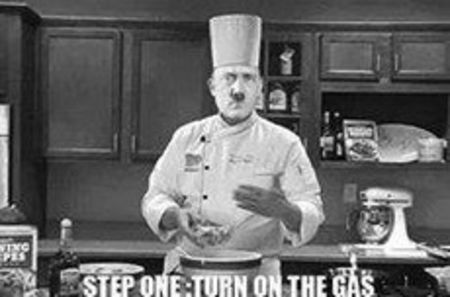 step one turn on the gas