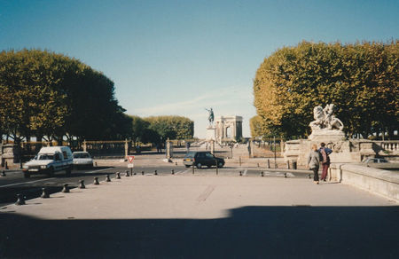 Esplanade de Peyrou cu statuia ecvestră a lui Ludovic al XIV-lea