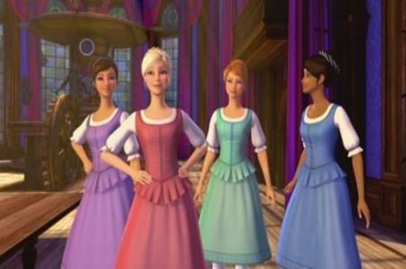 Corinne, Viveca, Aramina și Renee -Barbie si cei trei muschetari.