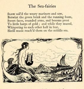 ♡; there are all sorts of things in the sea –– from mermaids to shrimps for your tea and mer–children play in the water all day with quaint kinds of fishes you don’t see on dishes
