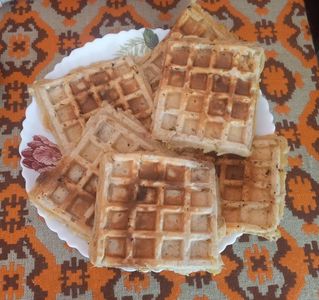 Vafe cu piersici