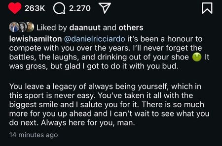 Lewis the sweetest