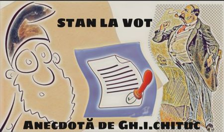 Stan la vot - anecdotă de Gh. I. Chituc; Stan merge pentru prima oară să voteze. Dacă a votat sau nu, puteți afla doar ascultând această anecdotă.
