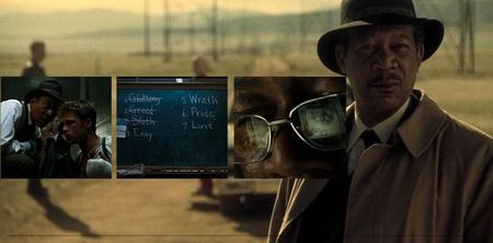 　Se7en, dir. by David Fincher, 4★.　　Two detectives are investigating a series of murders,; based on the seven deadly sins. As they unravel the killer’s methodical game, they discover its twisting, horrifying, devastating plan.
