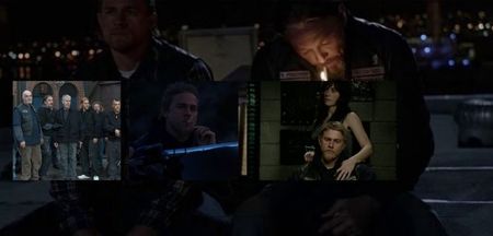 Sons of Anarchy, dir. by Kurt Sutter, 5★.　　Jax Teller, the vice president of an outlaw motorcycle; club in California, struggles with his loyalty to the group, his family legacy, and his own inner principles.
