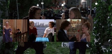 10 Things I Hate About You, dir. by Gil Junger, 4★. 　　Bianca, the younger popular sister, can’t date; unless her older sister, Kat, the independent one, dates first. For that, a boy, who has a crush on Bianca, makes a plan with the school’s bad boy, Patrick Verona, to court Kat.
