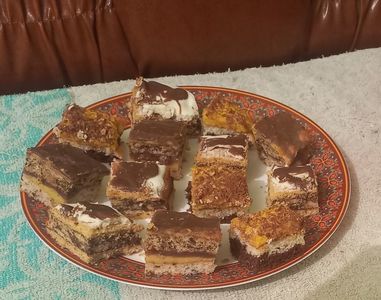 Prajitura Katy cu foaie sfaramata, Prajitura duo cocos, prajitura pacatul dulce