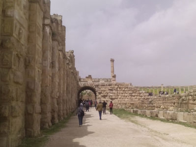 Jerash - Intrarea în templul lui Zeus