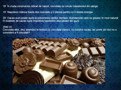 20 de curiozitati interesante despre ciocolata