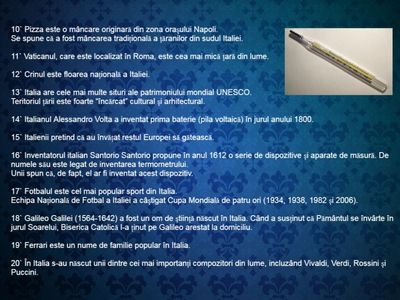 20 de curiozitati despre Italia