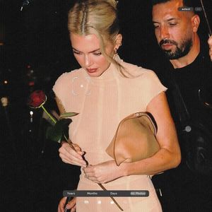 ،02.02 Ꜥℐẹṇṇẹṛ on ²⁵Ⲋep in Paris, France; arriving at Rosalía’s birthday party.