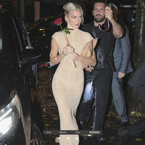 ،05.02 Ꜥℐẹṇṇẹṛ on ²⁵Ⲋep in Paris, France; arriving at Rosalía’s birthday party.