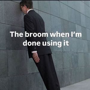 the broom is my guitar cas im not a witch