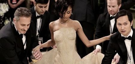 Ṭỵḷạ ᵃᵗ 2024 Meт Gαlα ʻṢḷẹẹp̣ịṇg̣ sǝᴉʇnɐǝꓭ: Reawakening Fashionʼ wearing Balmain.