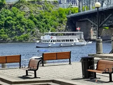 Tourist Boat on Outauais River (Ottawa River)