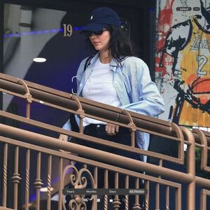 ،28.07 Ꜥℐẹṇṇẹṛ on ⁵ʝun in West Hollywood, CA; leaving Sushi Park Restaurant.