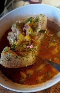 Ciorba acra cu carne de porc si legume