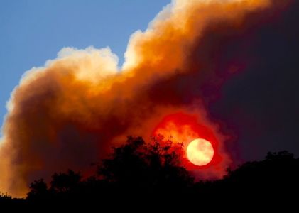 Sun Photo A00034 8-6-2018 Sun and Smoke from the Holy Fire in Orange County CA 01 low resolution