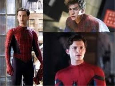 Tom Holland,Andrew Garfield si Tobey Maguire.