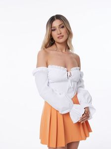 ABOUT YOU x Alina Eremia Μπλούζα 'Carolina' Damen Größe M λευκό