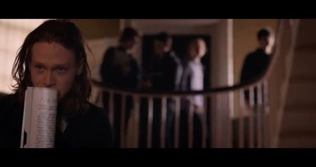 “You wanted logic. There it is.” He then stands, moving closer to Evan, who’s still clutching; the mirror shard.
