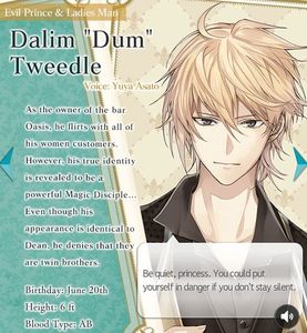 Dalim “Dum” Tweedle ♡♡; **in progress
