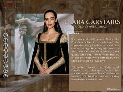 ⸺ 4.25 ⭐ The Subtle Villain ⸺; 　　　　　　
　　　　　　@Sakanade 
　　　　　　Inara Carstairs
　　　　　　portrayed by Aubri Ibrag
