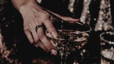 ²　　　⸺ The champagne knew before we did.
