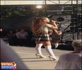 Ariana performing in front of a school in Japan - 2O14