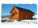 Cabana de lemn de brad