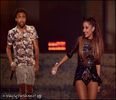 Ariana performing at the 2O14 iHeartRadio Music Festival