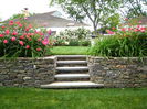 Garden-Landscaping-With-Stone-Wall