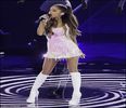 Ariana Grande performing on “The Voice” in Holland - 2O14