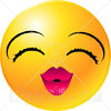 22134-Clipart-Illustration-Of-A-Yellow-Emoticon-Face-Lady-With-Eyelashes-And-Pink-Lips-Puc