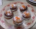 Biscuiti cu crema de cafea si portocale confiate