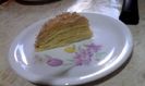 Tort de clatite cu crema de vanilie