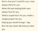 never
