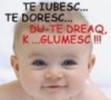 Te iubesc ....  Te doresc....  Du-te dreaq k.... glumesc