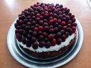 Tarta cu căpșuni, zmeura si frisca