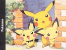 pikachu and 2 pichu