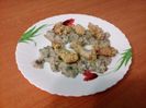 Tocăniță de ciuperci si șnițele de găină cu cașcaval (la cuptor)