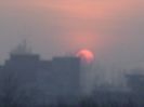 Apus de Soare cu multa ceata