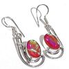 Cercei de argint cu piatra de opal australian
