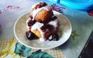 Papanași cu iaurt și dulceață