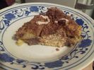 Tort cu cremă de cacao și biscuiți (felie)