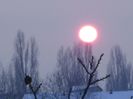 Apus de soare pe ger